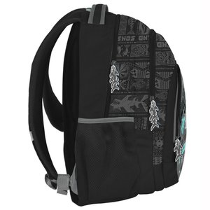 Iskolai hátizsák Maui and sons, fekete-5